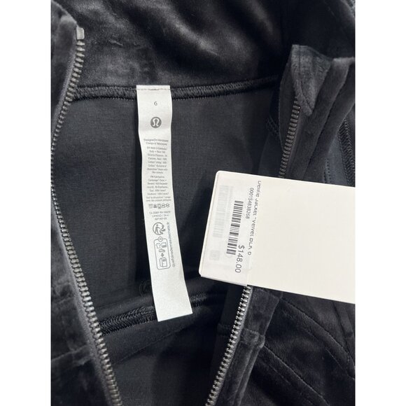 New with Tag (NWT) lululemon athletica Black Define Jacket size 6 velvet - Picture 5 of 5